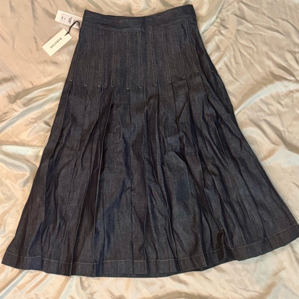 Babaton Dark Denim  Skirt